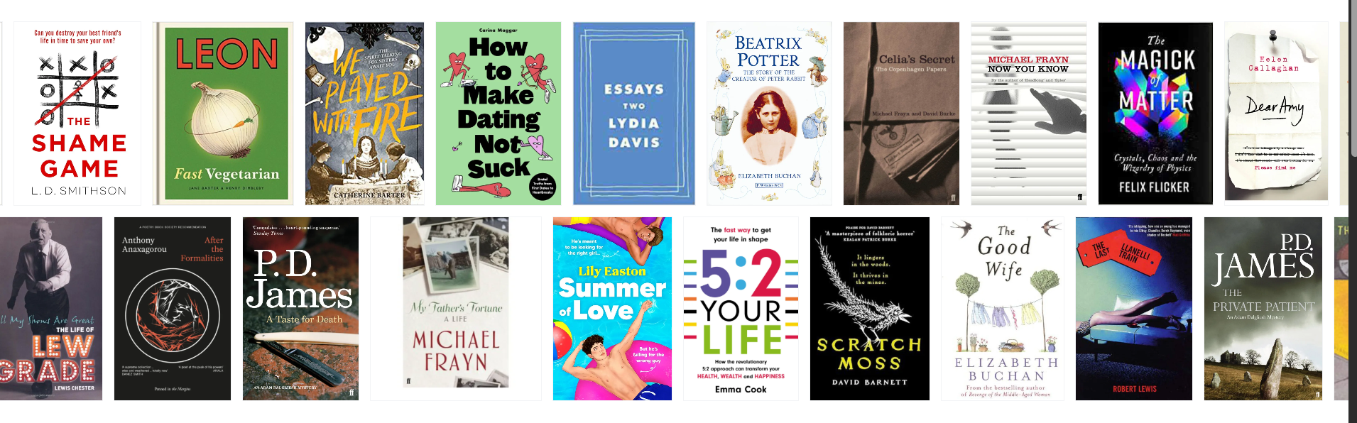 Book covers we've promoted, row 1