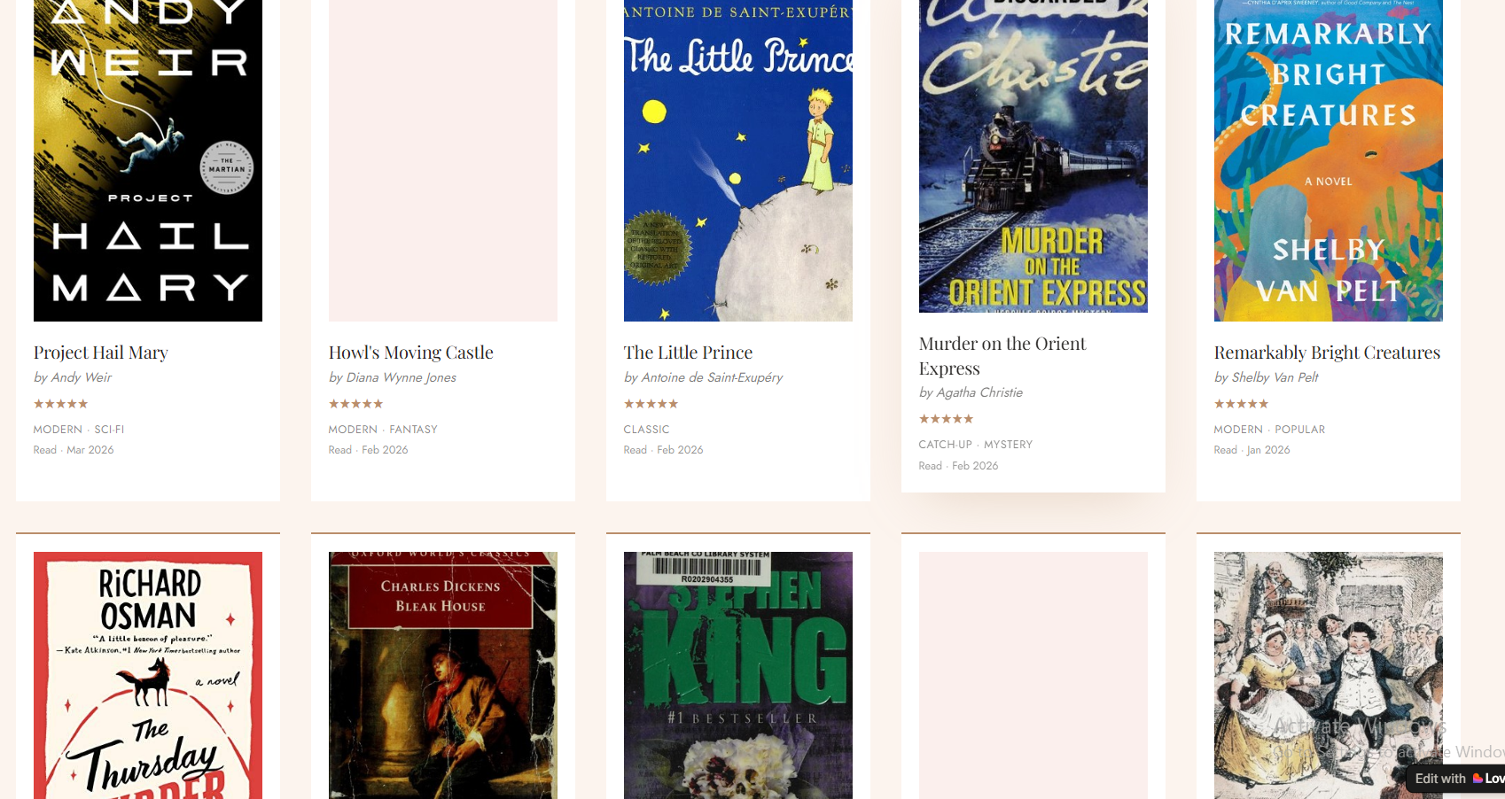 Book covers we've promoted, row 2