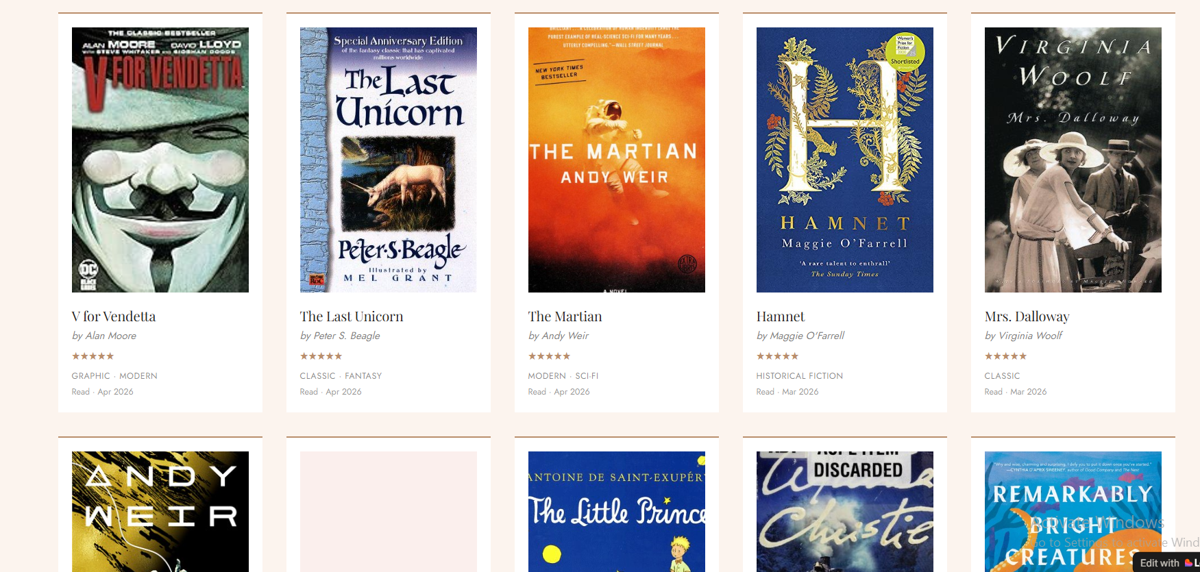 Book covers we've promoted, row 3